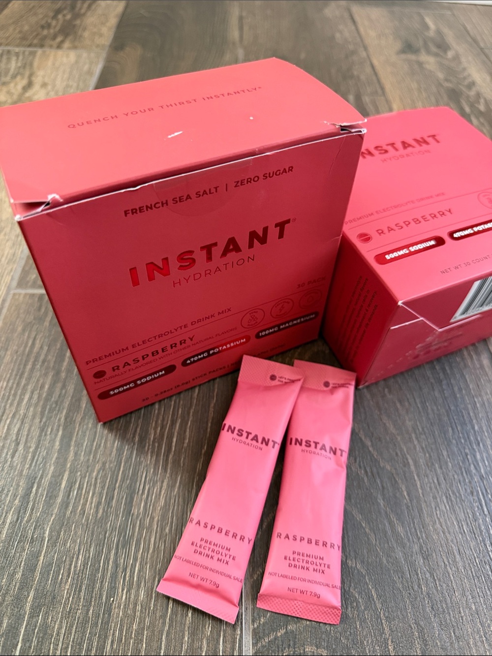 Instant Hydration Raspberry Electrolyte Powder Drink Packets - Picture 9 of 9